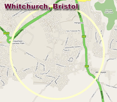 map of whithchurch in Bristol