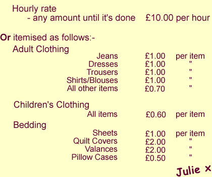 Ironing prices