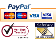We accept MasterCard, VISA, Delta, Switch and Solo via paypal