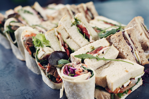 catering wraps and sandwiches