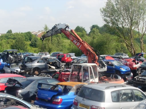 scrap metal cars