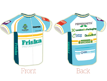 Friska Feel Good Food cycle kit jersey