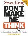 Dont make me think by Steve Krug