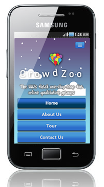 screen shot of Crowdzooh